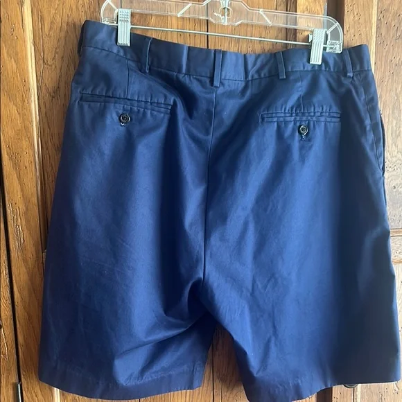 Polo by Ralph Lauren Navy Blue Flat Front Shorts - Picture 3 of 11